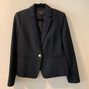 Ann Taylor Black Blazer with Gold button accents Size 12